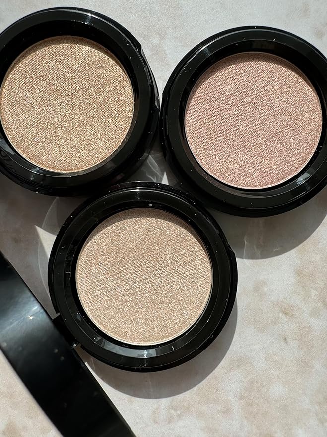 Sandstone Scandinavia Highlighter – Hypoallergenic Face Highlighter - High Glossy Face Illuminator with high pigmentation - Pearl Shimmer - Smooth silky Powder Makeup (Golden Champagne, 3 g)