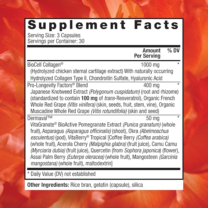 Reserveage Nutrition Ultra Collagen Booster, Skin Supplement, Supports Healthy Collagen Production, 90 Capsules
