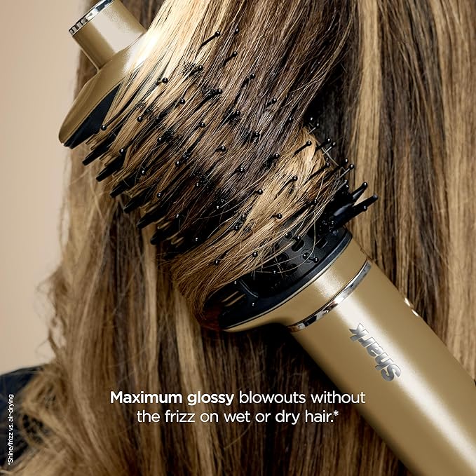Shark Glam Ceramic & Powerful Air Styling & Drying System, with Silki Straightener & Shark Glossi Air Glosser, for Drying, Curling, Straightening & Glossing with Diffuser, HD6052S (Curly & Coily Hair)