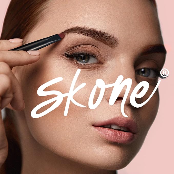Skone Cosmetics The Original Brow Wand Eyebrow Pencil with Brush - Dual-Sided Retractable Waterproof Long-Lasting Brown Eye Brow Pencils for Women with Sleek Eyebrows - Cinnamon for Redheads