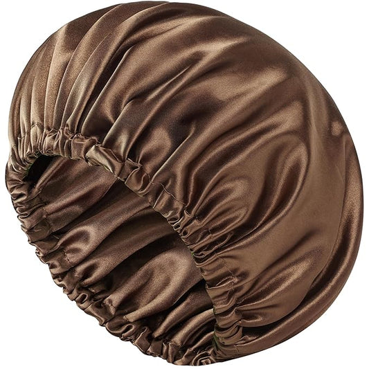 Satin Bonnet Double Layer Silk Bonnet for Sleeping Women Hair Care for Natural Curly
