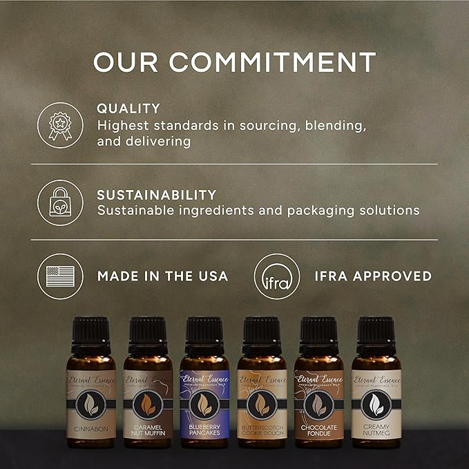 Eternal Essence Oils Woodsy Premium Fragrance Oils Set - Including Pine, Cedar Wood, Sandalwood, Bamboo & Teak, Woodland Bay and Frankincense - Rustic and Woody Scented Oils (6 Pack)