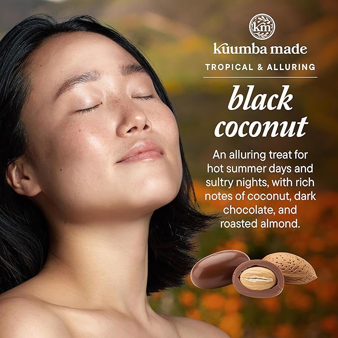Kuumba Made Black Coconut Fragrance Oil, Long-Lasting Small-Batch Perfume Roller, Vegan, Alcohol-Free, 0.5 Fl Oz Fl Oz