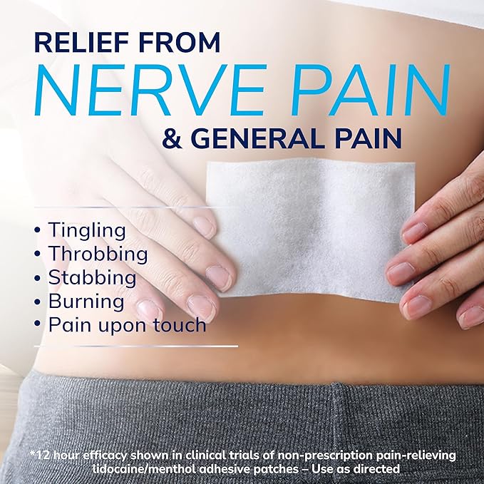 Dr. Scholl’s Clinical Strength 12-Hour Pain Relief Hydrogel Patches 10ct - 4% Lidocaine for Powerful Numbing, Instant Cooling Pain Relief with Menthol, Added Arnica, for Hands, Feet, Neck, Back & Legs