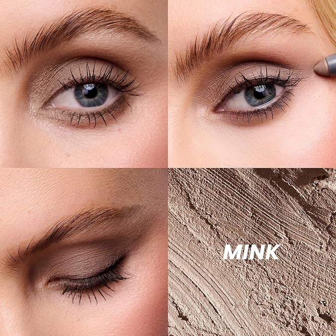 Wonderskin IYKYK Eyeshadow Stick - Longwear Eye Shadow Sticks, Budge-Proof and Waterproof Matte Eyeshadow Stick with Built-in Sharpener (Mink)