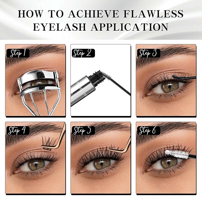 VEYESBEAUTY Lash Bond and Seal Waterproof 2 in 1 Cluster Lash Glue for Eyelash Extensions Long Lasting Strong Hold Individual Eyelash Glue for DIY Lash Extensions Self Use at Home 7ml+7ml