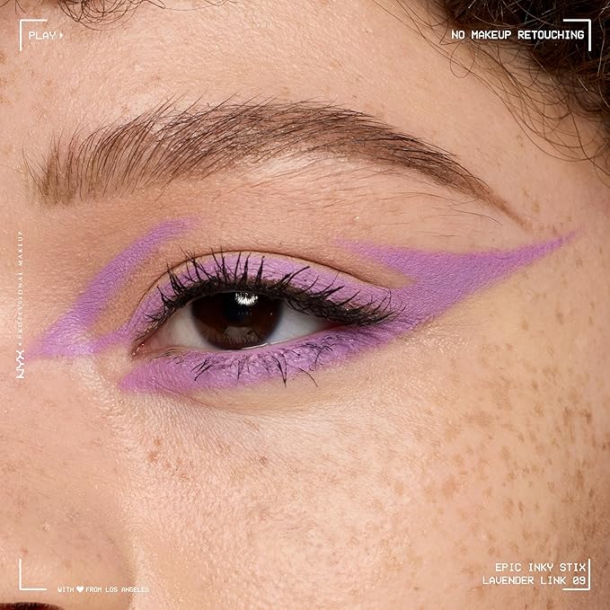 NYX PROFESSIONAL MAKEUP Epic Inky Stix Eyeliner, Mechanical Cream Gel Eyeliner, Waterproof Formula With Up To 24HR Wear - 09 Lavender Link (Matte Purple)