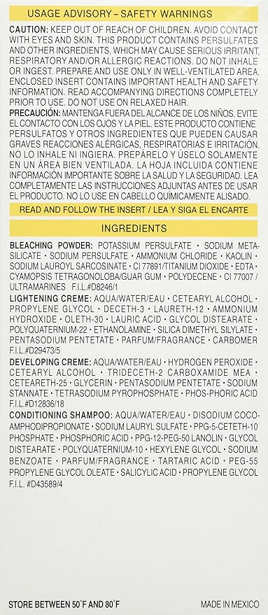 L'Oreal Paris Super Blonde Creme Lightening Kit, 200 Bleach Blonde