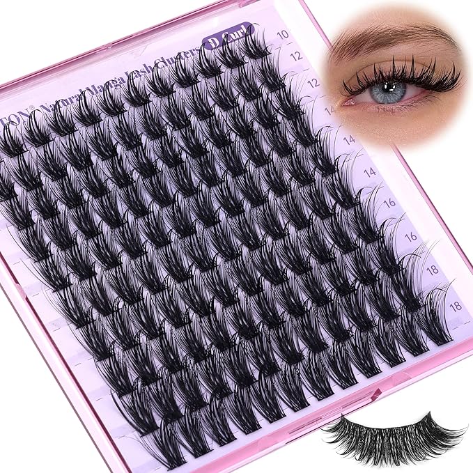 Manga Lash Clusters With Spikes DIY Cluster Eyelash Extensions 10-18mm Soft Thin Band Individual Lashes Natural Wispy Lash Clusters by FANXITON
