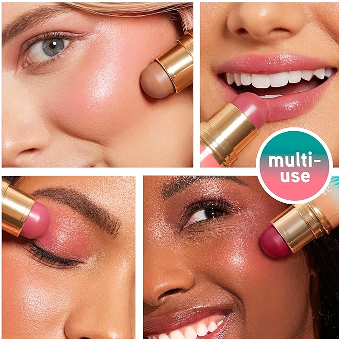 Physicians Formula Butter Glow & Go Multiuse Stick, Ultra-Creamy Radiant Finish Formula with Murumuru Butter, Vegan & Cruelty-Free- Sunkissed Rose