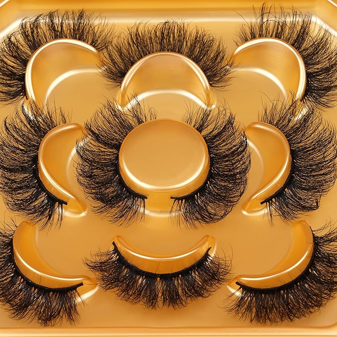 Fluttery False Eyelashes Natural Looking Faux Mink Lashes C Curl Fluffy Fake Eyelashes 18mm Round Shaped Eye Lashes that Look Like Extensions by Focipeysa