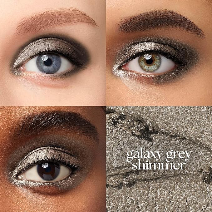 Julep Eyeshadow 101 Cream-to-Powder Waterproof Shadow Stick – Galaxy Grey Shimmer – Long-Lasting, Crease-Proof, Grey Gold Shimmer Cream Eyeshadow with Built-in Smudger