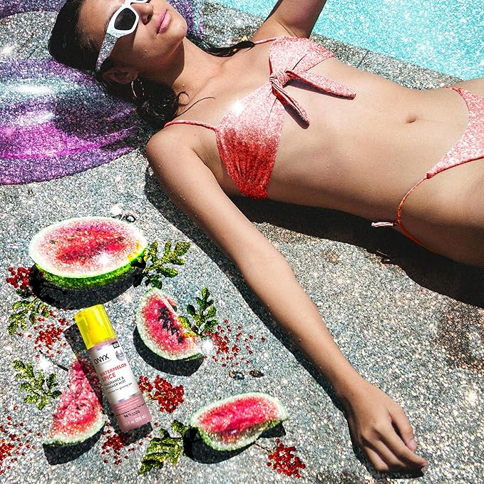 Onyx Professional Hydrating Shimmer Mist with Squalane & Prickly Pear Seed Oil, Watermelon Spice, 6.5 fl oz, 2pk - Shimmer Hair and Body Mist Creates a Radiant Glow with Lightweight Moisture
